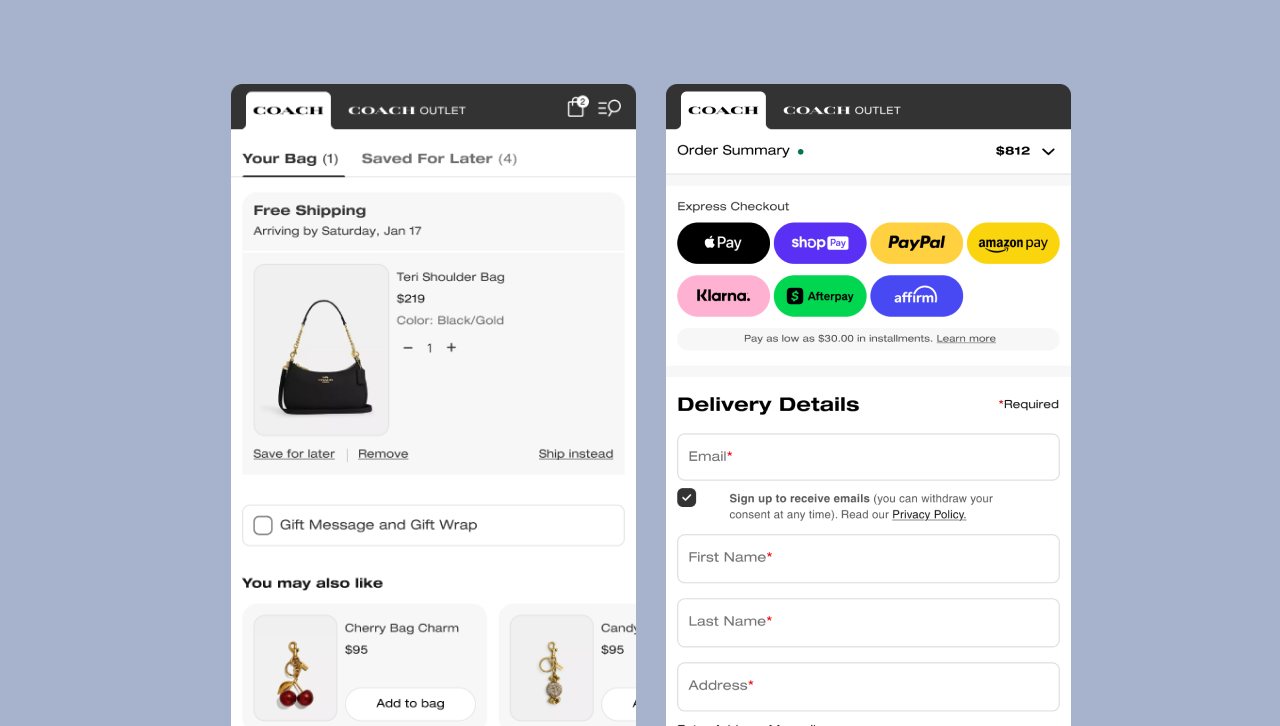 cart&checkout project